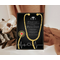 Editable Nurse Graduation Invitation Black and Gold Template